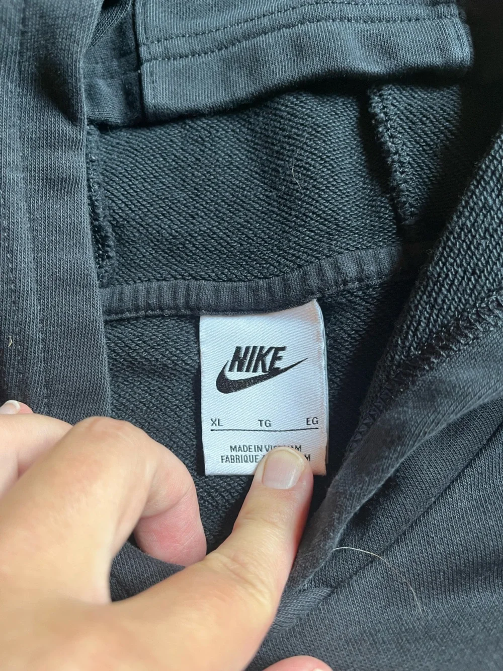 Girls size XL black Nike Air cropped sweatshirt